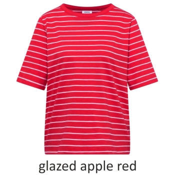 Cecil Damen kurzarm T-Shirt mit Boatneck und Streifen