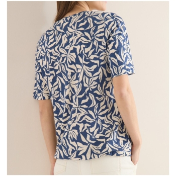 Preview: Cecil Damen kurzarm T-Shirt mit floralem Print