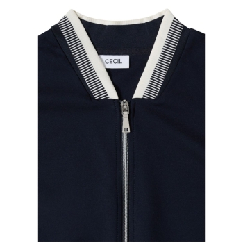 Preview: Cecil Damen langarm Blouson aus Jersey