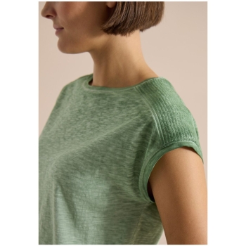 Preview: Cecil Damen kurzarm Shirt Garment Dye Look