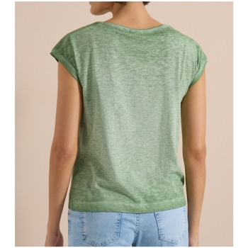 Preview: Cecil Damen kurzarm Shirt Garment Dye Look