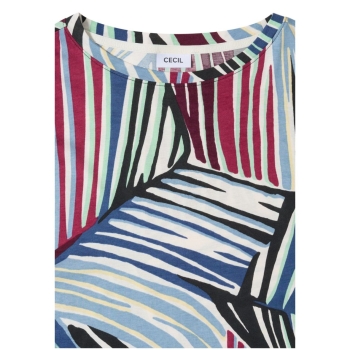 Preview: Cecil Damen T-Shirt mit Multicolor Muster
