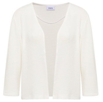 Preview: Cecil Damen 3/4-Arm Jacke im Ajour-Look