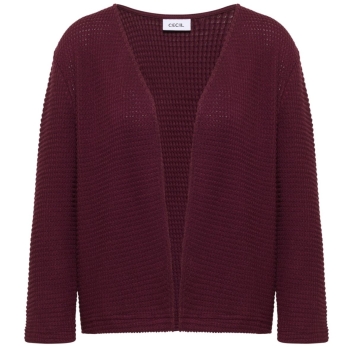 Preview: Cecil Damen 3/4-Arm Jacke im Ajour-Look