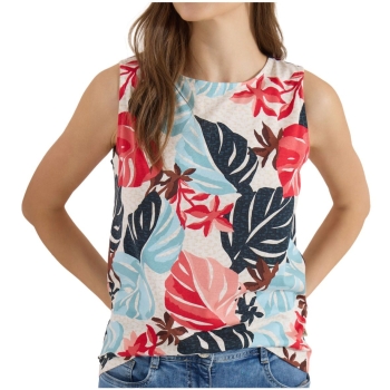 Cecil Damen Top mit Blätterprint