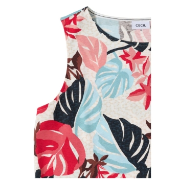 Preview: Cecil Damen Top mit Blätterprint