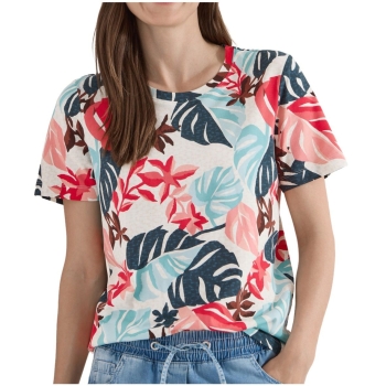 Cecil Damen T-Shirt mit Blätterprint