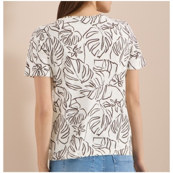 Preview: Cecil Damen T-Shirt mit Blätterprint