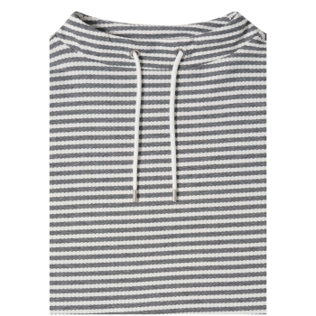 Preview: Cecil Damen kurzarm T-Shirt mit Funnel Neck und Streifen