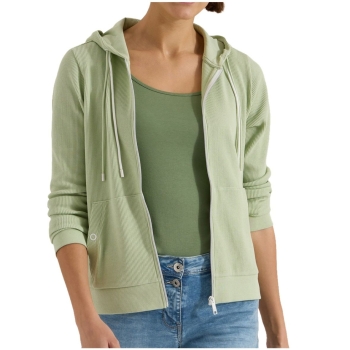 Cecil Damen langarm Strukturjacke mit Kapuze