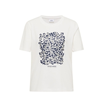 Preview: Cecil Damen T-Shirt mit Leo-Print Jerseyshirt