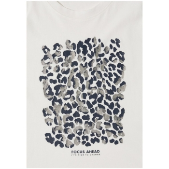 Cecil Damen T-Shirt mit Leo-Print Jerseyshirt