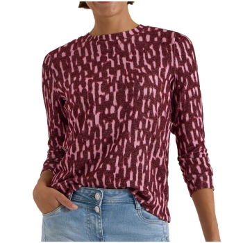 Cecil Damen langarm Shirt mit Rundhals und Print