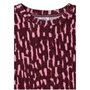 Preview: Cecil Damen langarm Shirt mit Rundhals und Print