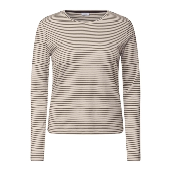 Preview: Cecil Damen langarm Shirt mit Streifenmuster