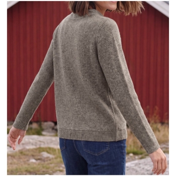 Preview: Cecil Damen langarm Shirt in Rippstruktur