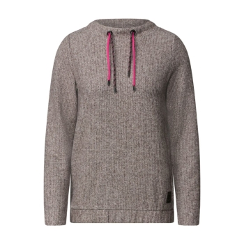 Preview: Cecil Damen langarm Shirt in Rippstruktur