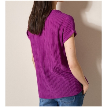 Preview: Cecil Damen Bluse Streifenstruktur Dropped Shoulder