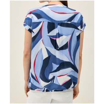 Preview: Cecil Damen kurzarm Bluse gemustert Dropped Shoulders