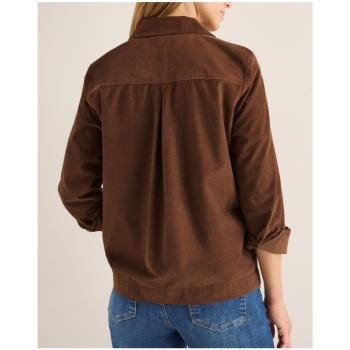 Preview: Cecil Damen 1/1 Arm Cordbluse mit Hemdkragen