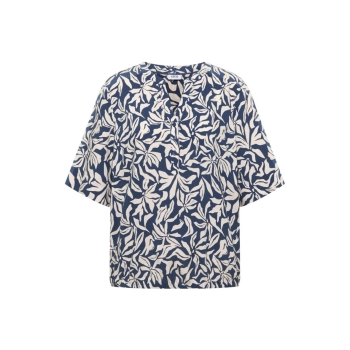 Preview: Cecil Damen kurzarm Bluse mit Split Neck