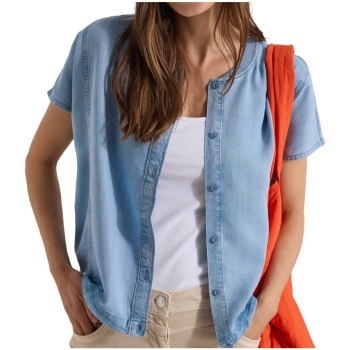 Cecil Damen Bluse in Jeansoptik Blouson