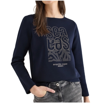 Cecil Damen langarm Shirt mit Stickerei