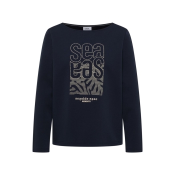 Preview: Cecil Damen langarm Shirt mit Stickerei