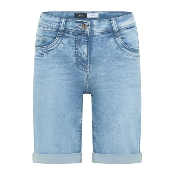 Preview: Cecil Damen Jeansshorts Scarlett Slim Leg Casual Fit