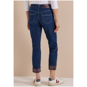 Preview: Cecil Damen Jeans Scarlett mit Turn-Up-Detail Straight Leg