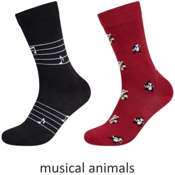 Fun Socks Unisex Socken 2 Paar Motifs Organic Cotton