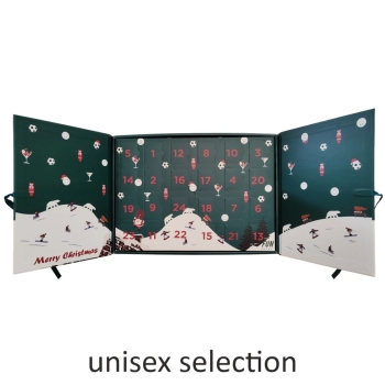 Preview: Fun Socks Unisex Socken 12 Paar im Adventskalender Organic Cotton