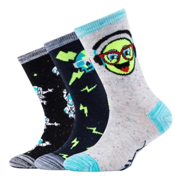 Skechers Jungen Fashion Kinder Socken 3 Paar