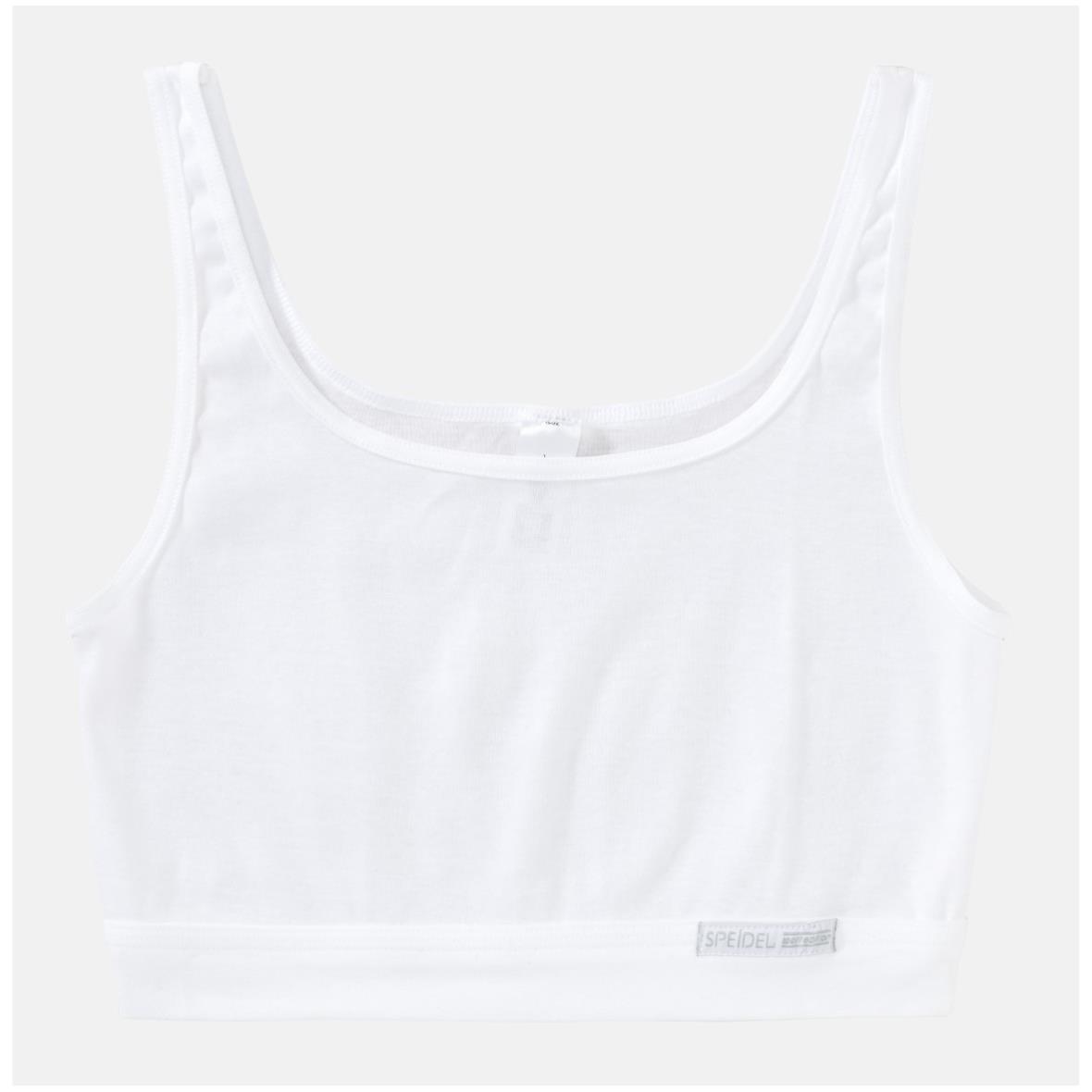 Speidel Damen Bustier 2er Pack ohne Verschluss Bio Cotton Trägerbustier Feinripp