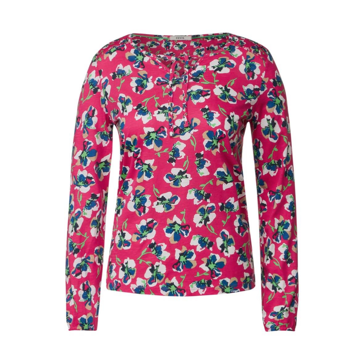 Damen - Tunika Blumenmuster Shirt Siemers Cecil Online-Shop