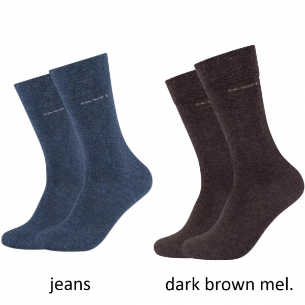 Camano Unisex Ca-Soft Cotton Socks ohne Gummidruck 8 Paar