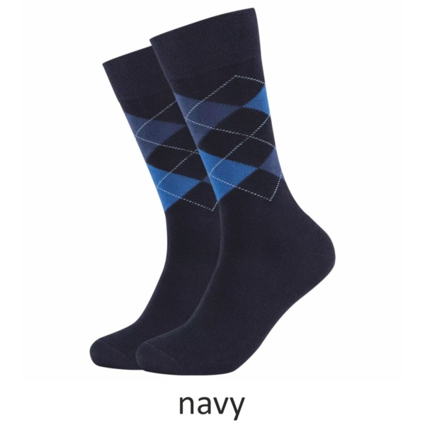 Camano Herren Socken 2 Paar Ca-Soft Classic Argyle