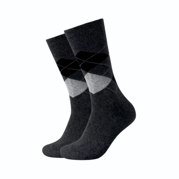 Camano Herren Socken 2 Paar Ca-Soft Classic Argyle