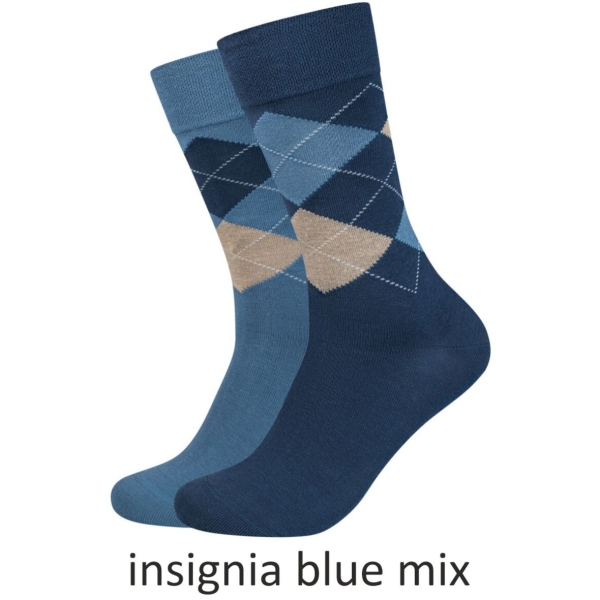 Camano Herren Socken 2 Paar Ca-Soft Classic Argyle