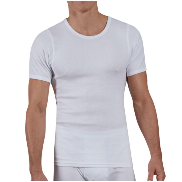 Ceceba Herren Unterhemden Classic Feinripp 3er Pack Jacken 1/2 Arm
