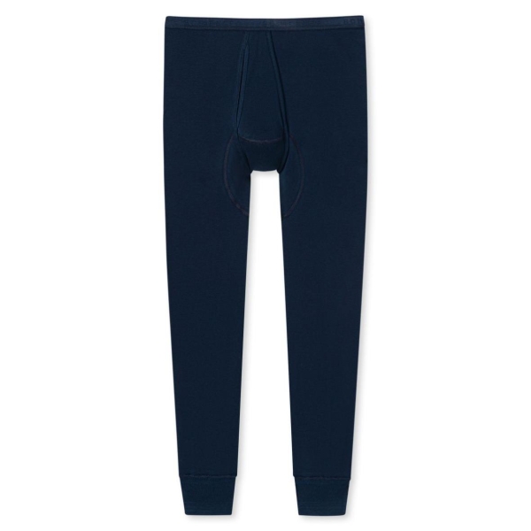 Schiesser Herren lange Unterhose mit Eingriff Original Classics Feinripp Hose lang