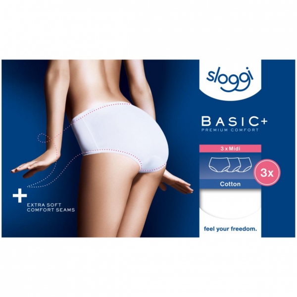 Sloggi Basic Midi Slip 3er Pack