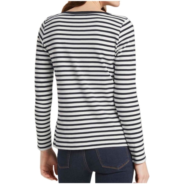 Tom Tailor Damen langarm Shirt mit Streifen Longsleeve
