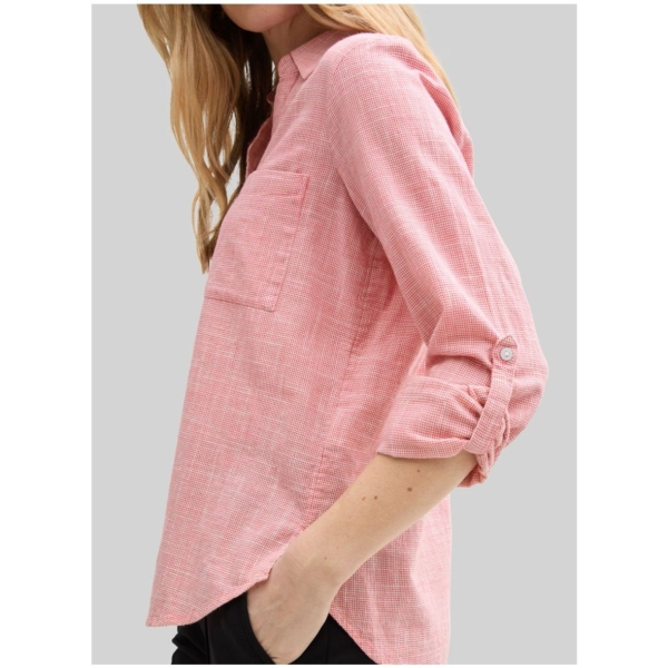 Tom Tailor Damen Bluse mit Brusttaschen