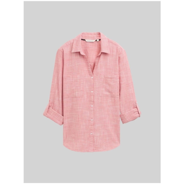 Tom Tailor Damen Bluse mit Brusttaschen