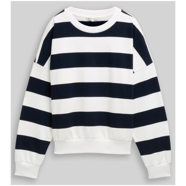 Tom Tailor Damen Sweatshirt Loose Fit Crewneck
