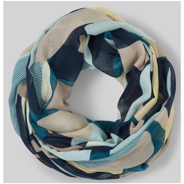 Tom Tailor Damen Loop-Schal mit Muster