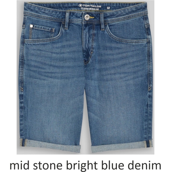 Tom Tailor Herren Jeans Shorts Regular Slim Fit