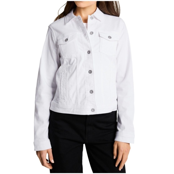 Tom Tailor Damen Jeansjacke mit Brusttaschen