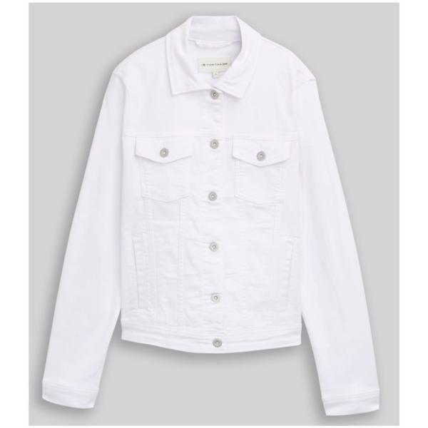 Tom Tailor Damen Jeansjacke mit Brusttaschen